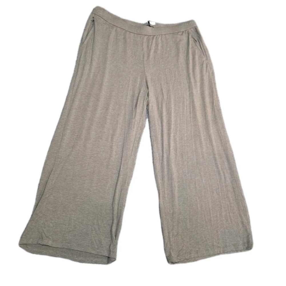 Eileen Fisher Pants Womens Wide Leg TENCEL Cropped Career Casual Relaxed Size 1X